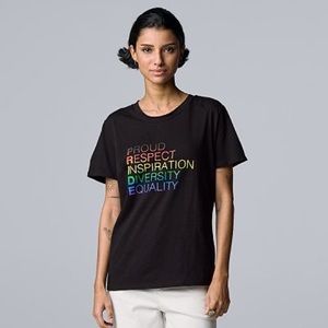 Simply Vera Vera Wang Pride Graphic Tee